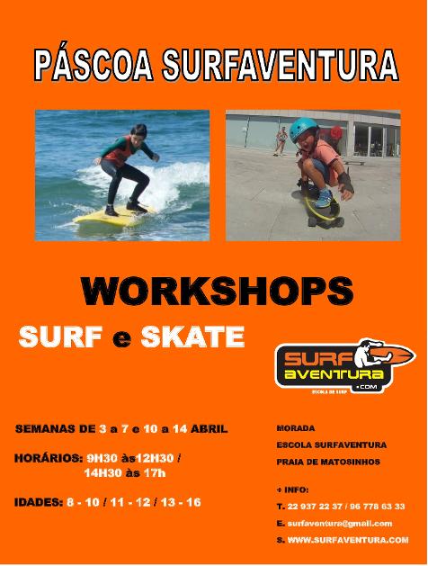 Workshops - Surf e Skate - Pascoa 2023